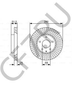 BKC333251 MAZDA (CHANGAN) Тормозной диск в городе Екатеринбург