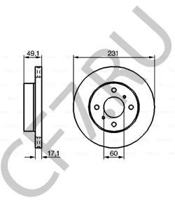 AB35010013 HAFEI ДИСК ТОРМОЗНОЙ ПЕРЕДНИЙ HF BRIO в городе Екатеринбург