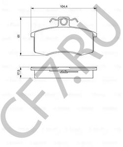 41080-5PA0A DATSUN Комплект тормозных колодок, дисковый тормоз в городе Екатеринбург