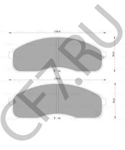 0K5523323Z NAZA Комплект тормозных колодок, дисковый тормоз в городе Екатеринбург