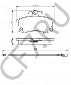 2108-3501080-01 Триал Колодки переднего тормоза комплект 4шт. для дисковых тормозов 2108-3501080 "" в городе Екатеринбург