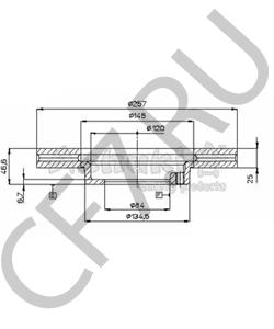43512 35180 JINBEI (BRILLIANCE) Тормозной диск в городе Екатеринбург