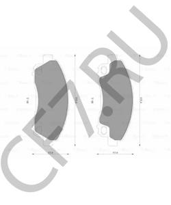MK530582 FUSO Комплект тормозных колодок, дисковый тормоз в городе Екатеринбург