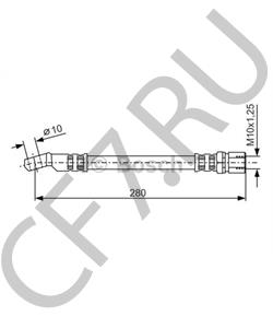 4167826 FSO Тормозной шланг в городе Екатеринбург