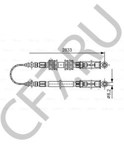 7522590 INNOCENTI Трос, стояночная тормозная система в городе Екатеринбург