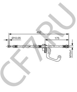 58732M1000 MOBIS трубка тормозной системы / hose assy-bra в городе Екатеринбург