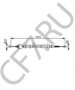 SPB101550 Oem Трос ручного тормоза (боковой, 1шт.) (AM) в городе Екатеринбург