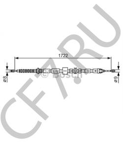 71742845 AUTO UNION Трос, стояночная тормозная система в городе Екатеринбург