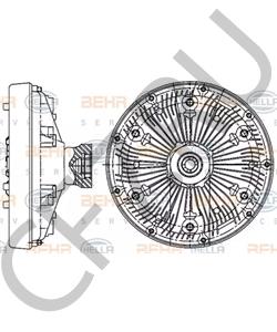 5010514014 Renault Сцепление, вентилятор радиатора в городе Екатеринбург