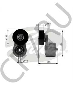 ERR3440 RANGER Натяжной ролик, поликлиновойремень в городе Екатеринбург