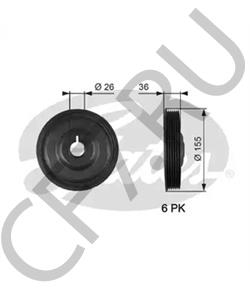 123033245R Renault 12 30 332 45R_шкив коленвала!\ Captur/Logan/Megane в городе Екатеринбург