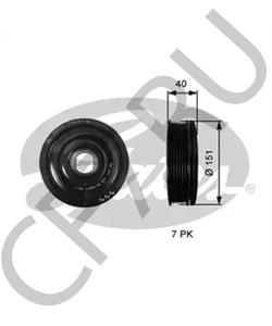 82 00 361 247 BARREIROS Ременный шкив, коленчатый вал в городе Екатеринбург