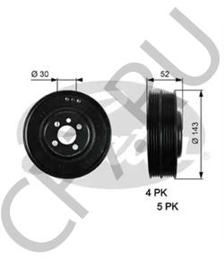 058105251E AUDI (FAW) Ременный шкив, коленчатый вал в городе Екатеринбург