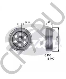 504180619 IRISBUS Ременный шкив, коленчатый вал в городе Екатеринбург