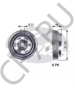 504107484 IRISBUS Ременный шкив, коленчатый вал в городе Екатеринбург
