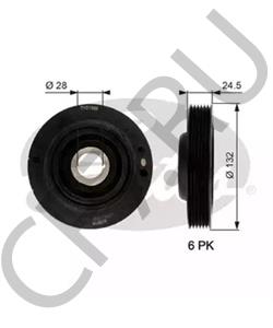 928M6B320DE FORD AUSTRALIA Ременный шкив, коленчатый вал в городе Екатеринбург