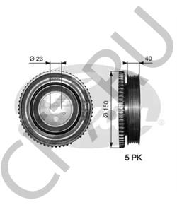46548458 ABARTH Ременный шкив, коленчатый вал в городе Екатеринбург