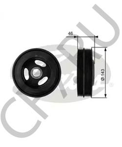 03G105243B VW (SVW) Ременный шкив, коленчатый вал в городе Екатеринбург