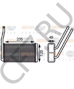 JEF100150 AUSTIN Теплообменник, отопление салона в городе Екатеринбург