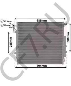 LR018404 BRITPART Радиатор кондиционера 4.2/4.4AJ в городе Екатеринбург