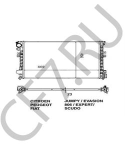 14744010 MORGAN Радиатор, охлаждение двигателя в городе Екатеринбург