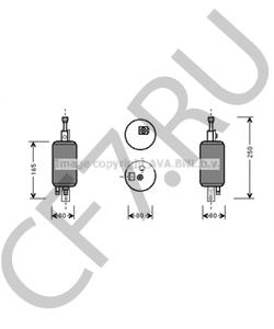 6050695 ALFAROME/FIAT/LANCI Осушитель, кондиционер в городе Екатеринбург