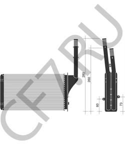 96095386 DS Теплообменник, отопление салона в городе Екатеринбург