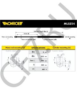 9045298J26 DATSUN Газовая пружина, крышка багажник в городе Екатеринбург