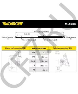 81850-84E00 BEDFORD Газовая пружина, крышка багажник в городе Екатеринбург